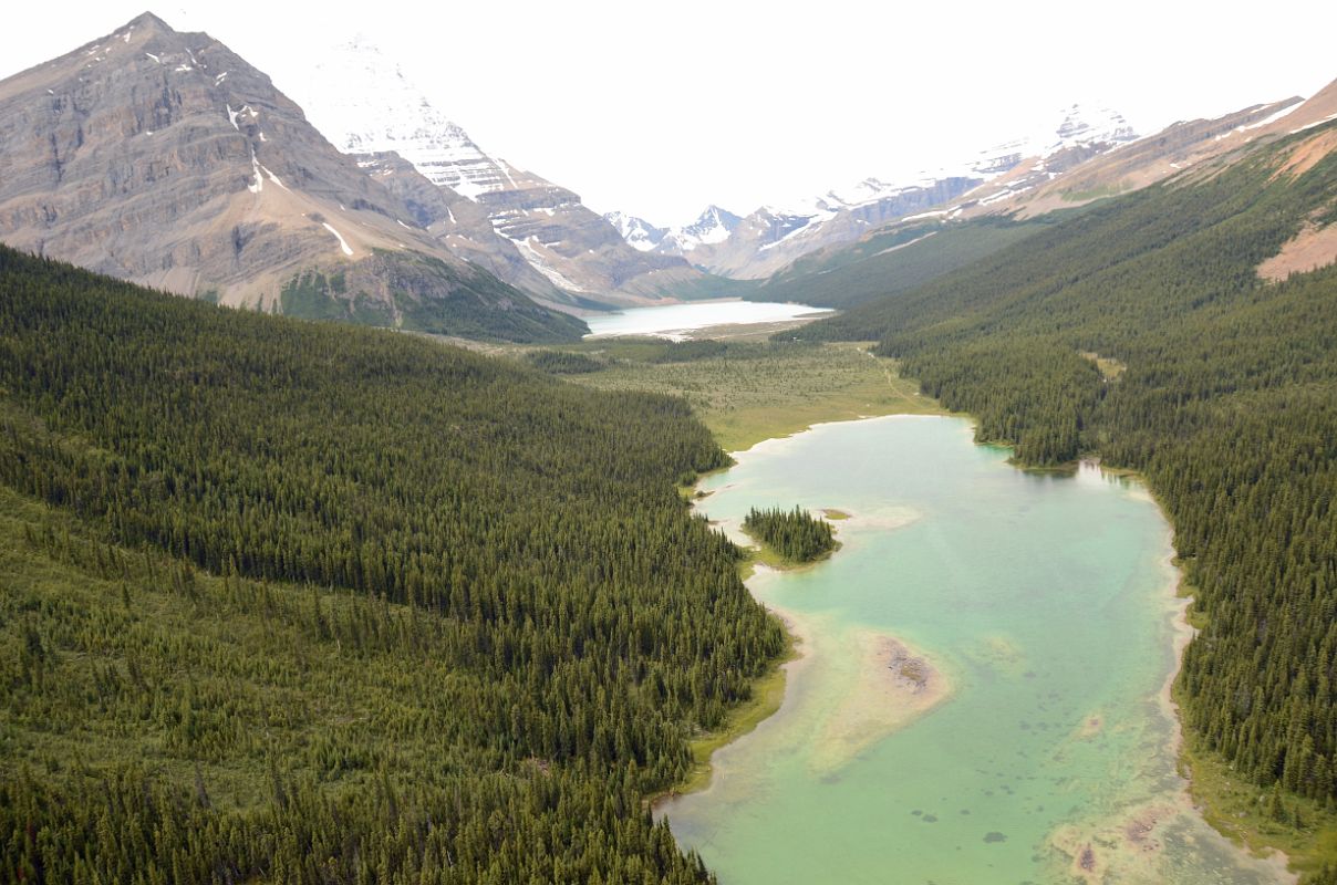 23 Turning Around To Land At Robson Pass Above Adolphus Lake With Rearguard Mountain, Mount Robson, Berg Lake, Cinnamon Peak, Whitehorn Mountain From Helicopter